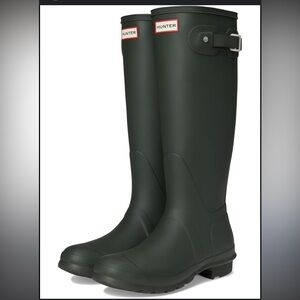 Hunter Dark Green Winter Rain Boots